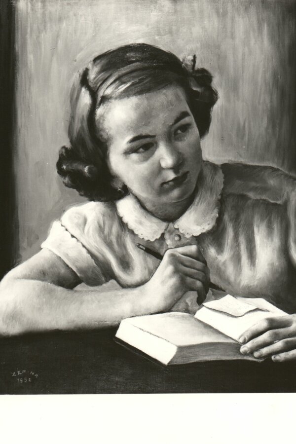 „Marta“, olej, plátno, z r. 1952, 50x45